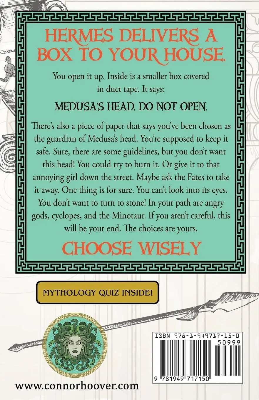 Rückseite: 9781949717150 | Medusa's Head | A Pick Your Own Quest Adventure | Connor Hoover | Buch