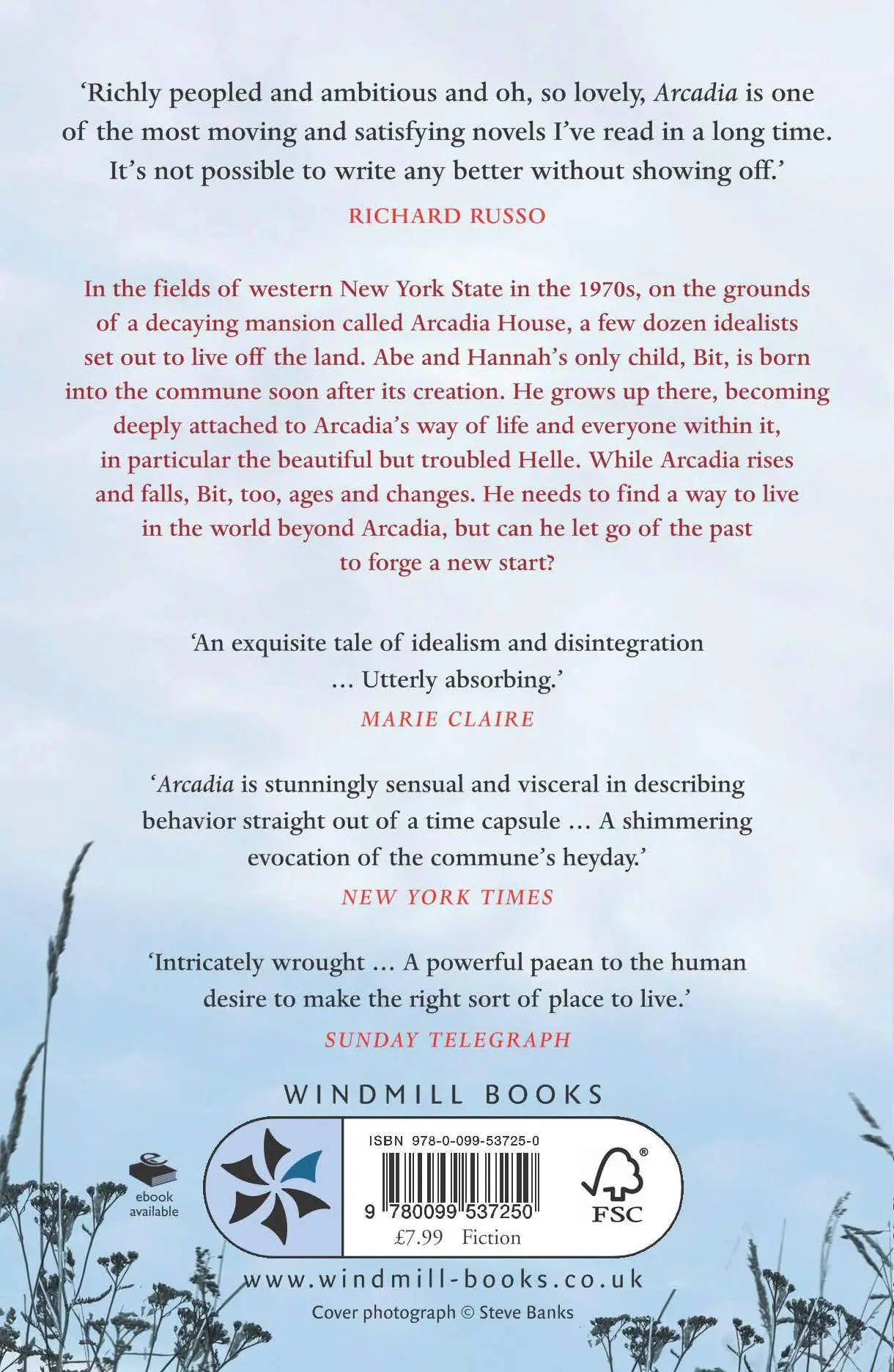 Rückseite: 9780099537250 | Arcadia | Lauren Groff | Taschenbuch | 304 S. | Englisch | 2013
