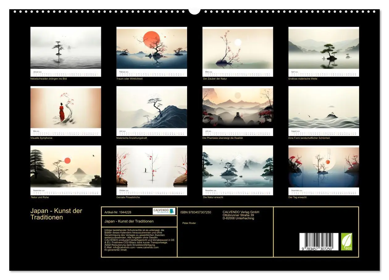Bild: 9783457307250 | Japan - Kunst der Traditionen (hochwertiger Premium Wandkalender...
