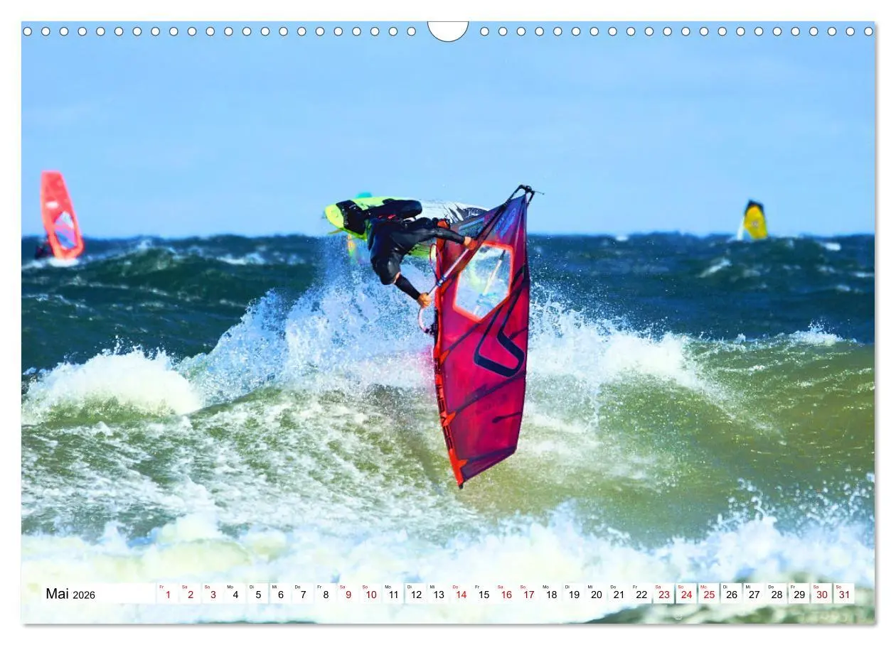 Bild: 9783457547250 | Funsport Windsurfen (Wandkalender 2026 DIN A3 quer), CALVENDO...