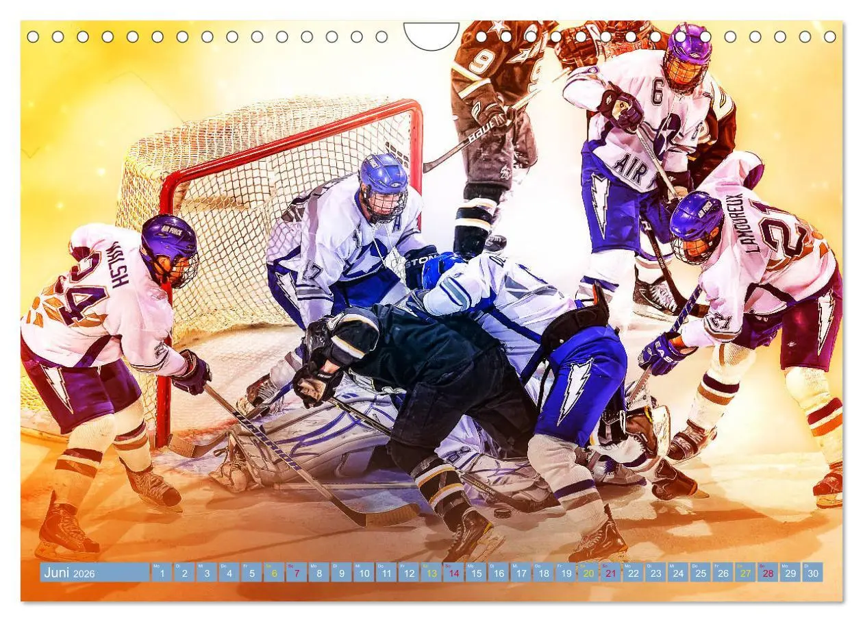 Bild: 9783457857250 | Eishockey - Fight (Wandkalender 2026 DIN A4 quer), CALVENDO...