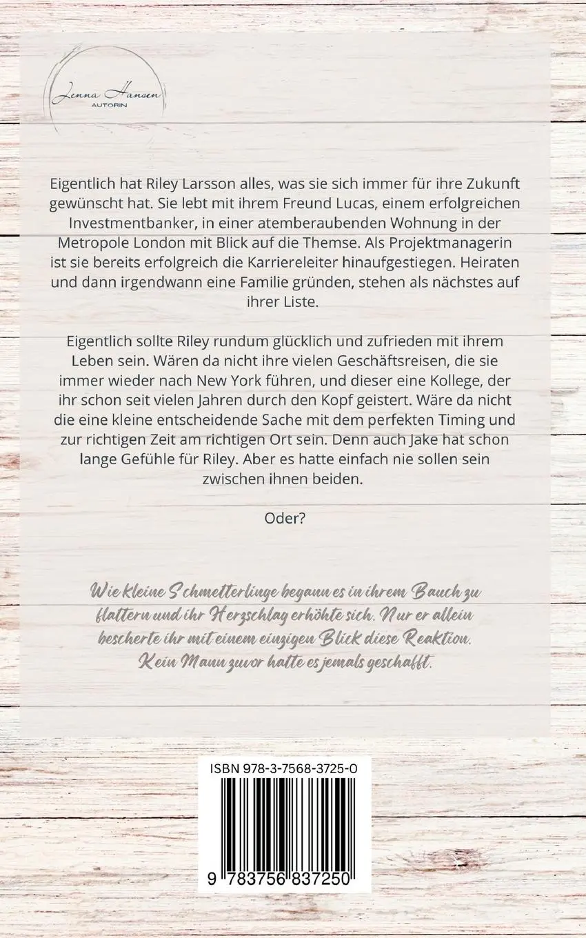 Rückseite: 9783756837250 | Immer nur du | Jenna Hansen | Taschenbuch | Paperback | 296 S. | 2024