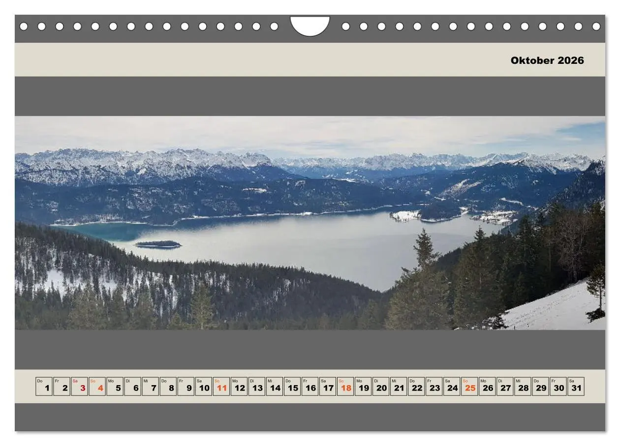 Bild: 9783457607350 | Walchensee Panorama (Wandkalender 2026 DIN A4 quer), CALVENDO...