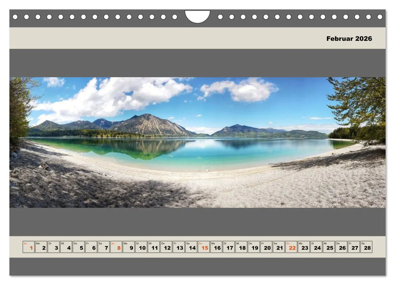 Bild: 9783457607350 | Walchensee Panorama (Wandkalender 2026 DIN A4 quer), CALVENDO...