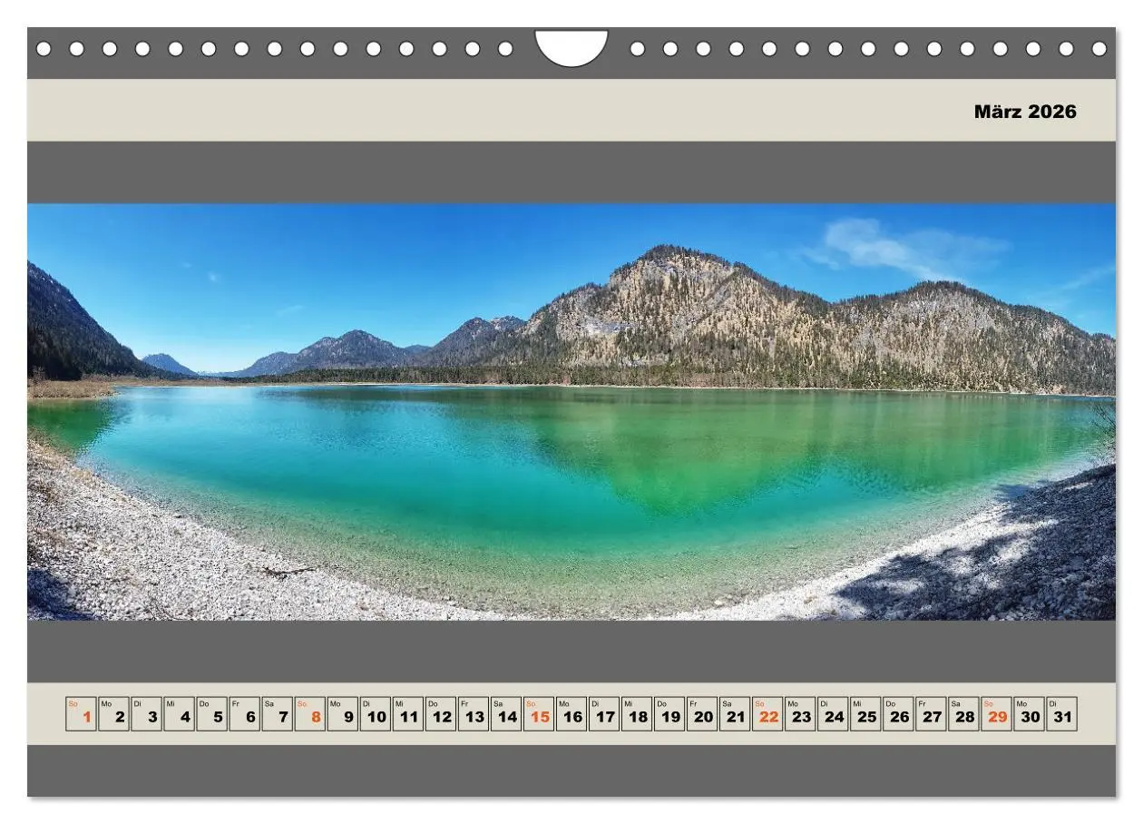 Bild: 9783457607350 | Walchensee Panorama (Wandkalender 2026 DIN A4 quer), CALVENDO...