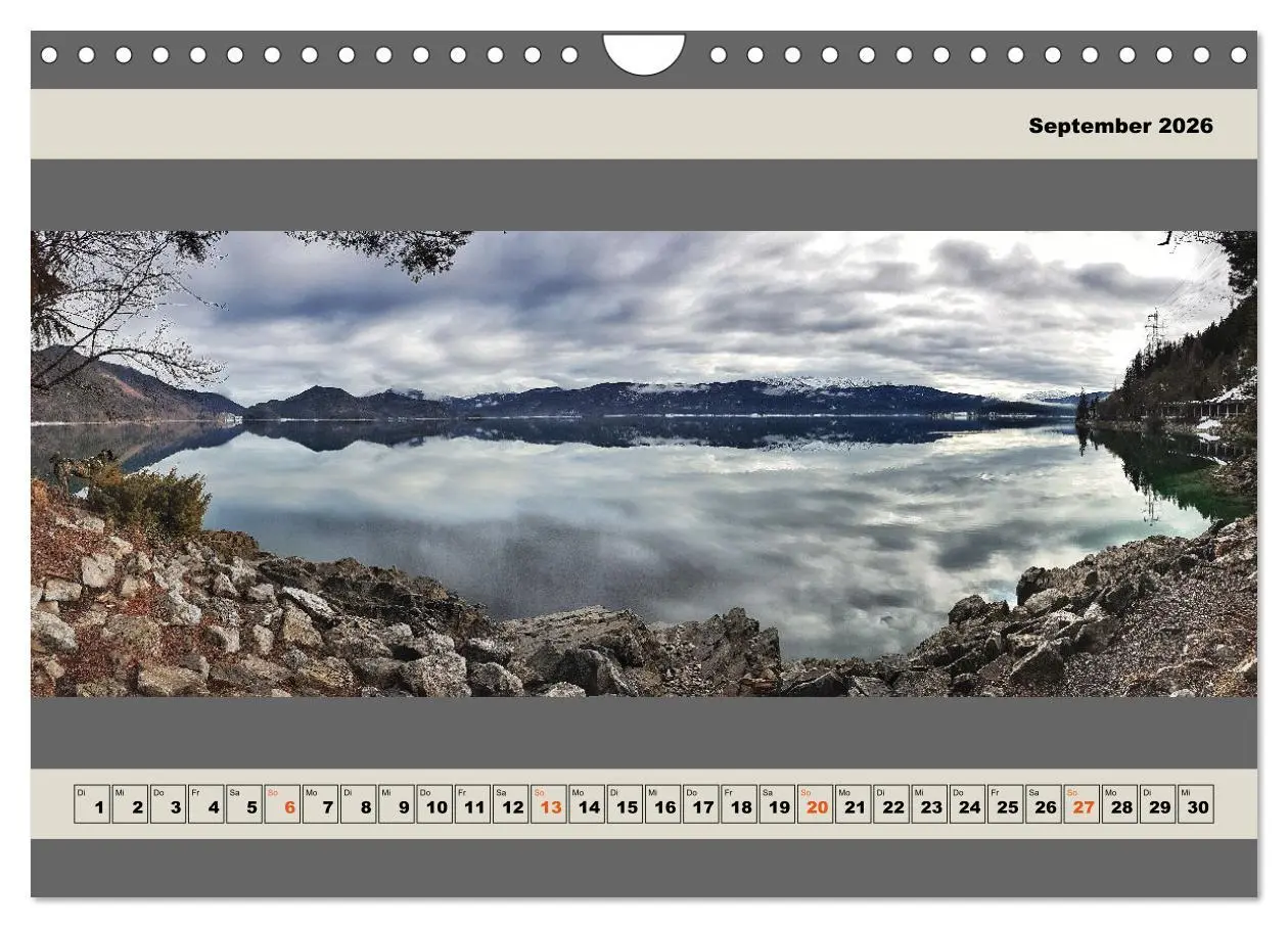 Bild: 9783457607350 | Walchensee Panorama (Wandkalender 2026 DIN A4 quer), CALVENDO...