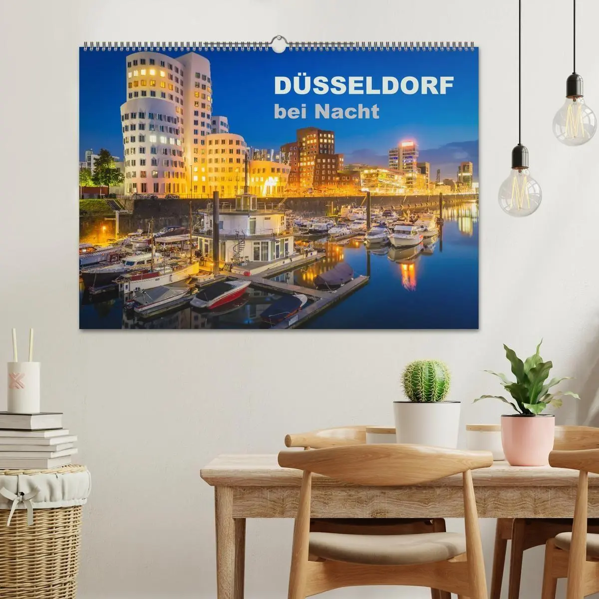 Bild: 9783594087350 | Düsseldorf bei Nacht (Wandkalender 2027 DIN A2 quer), CALVENDO...
