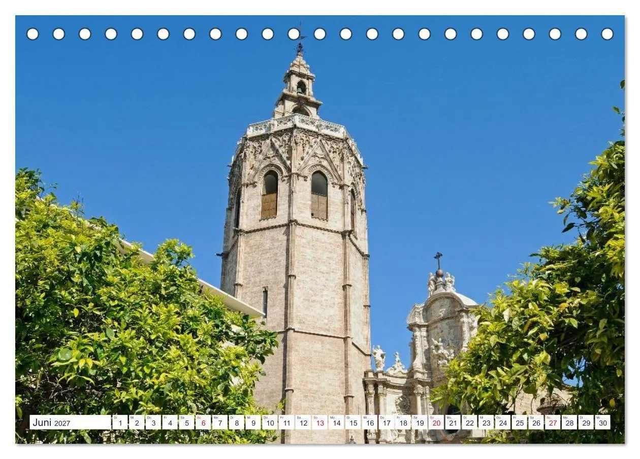 Bild: 9783594227350 | Valencia (Tischkalender 2027 DIN A5 quer), CALVENDO Monatskalender