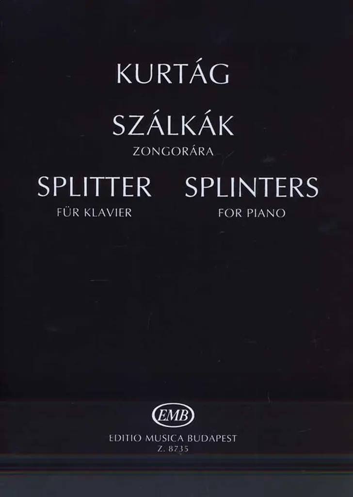 Cover: 9790080087350 | Splitter op. 6d | György Kurtág | Buch | 1979 | Editio Musica Budapest