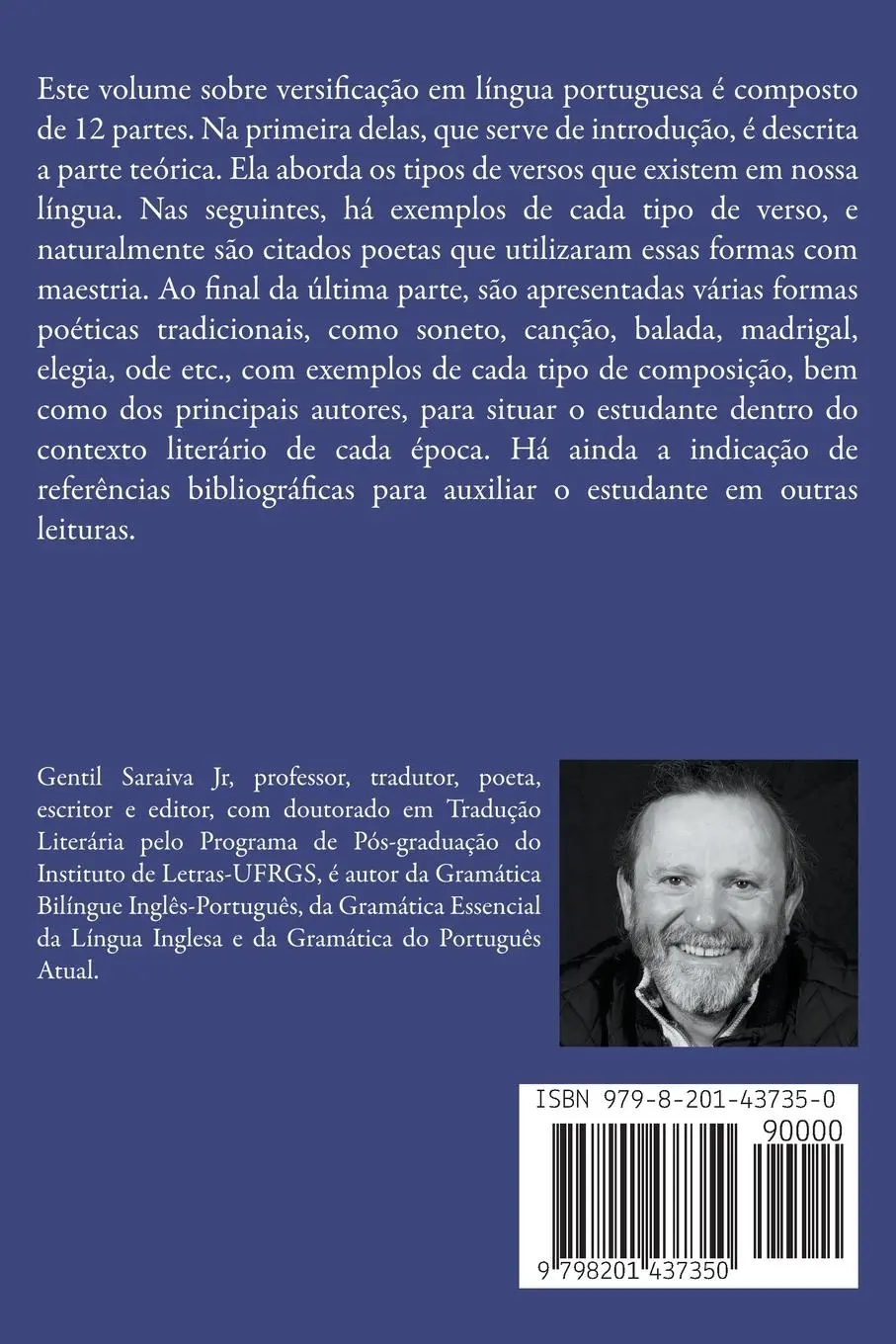 Rückseite: 9798201437350 | Versificação em Português | Gentil Saraiva Junior