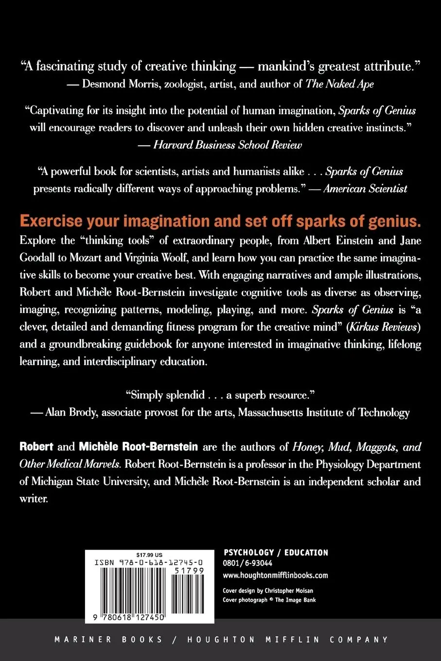 Rückseite: 9780618127450 | Sparks of Genius | Robert Root-Bernstein | Taschenbuch | Englisch
