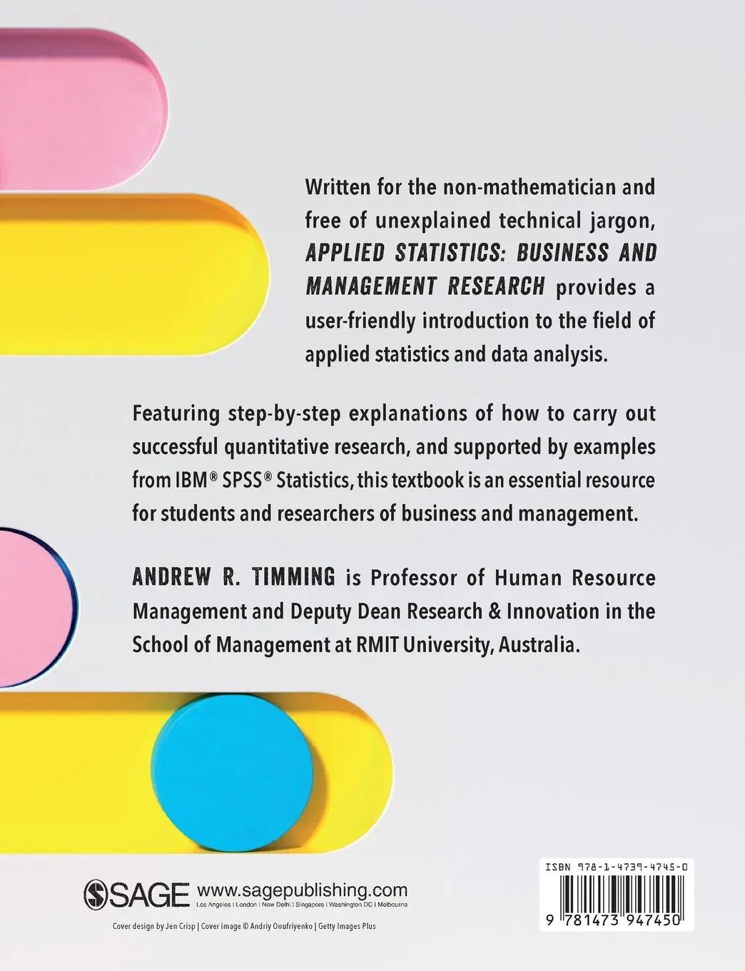 Rückseite: 9781473947450 | Applied Statistics | Business and Management Research | Timming | Buch