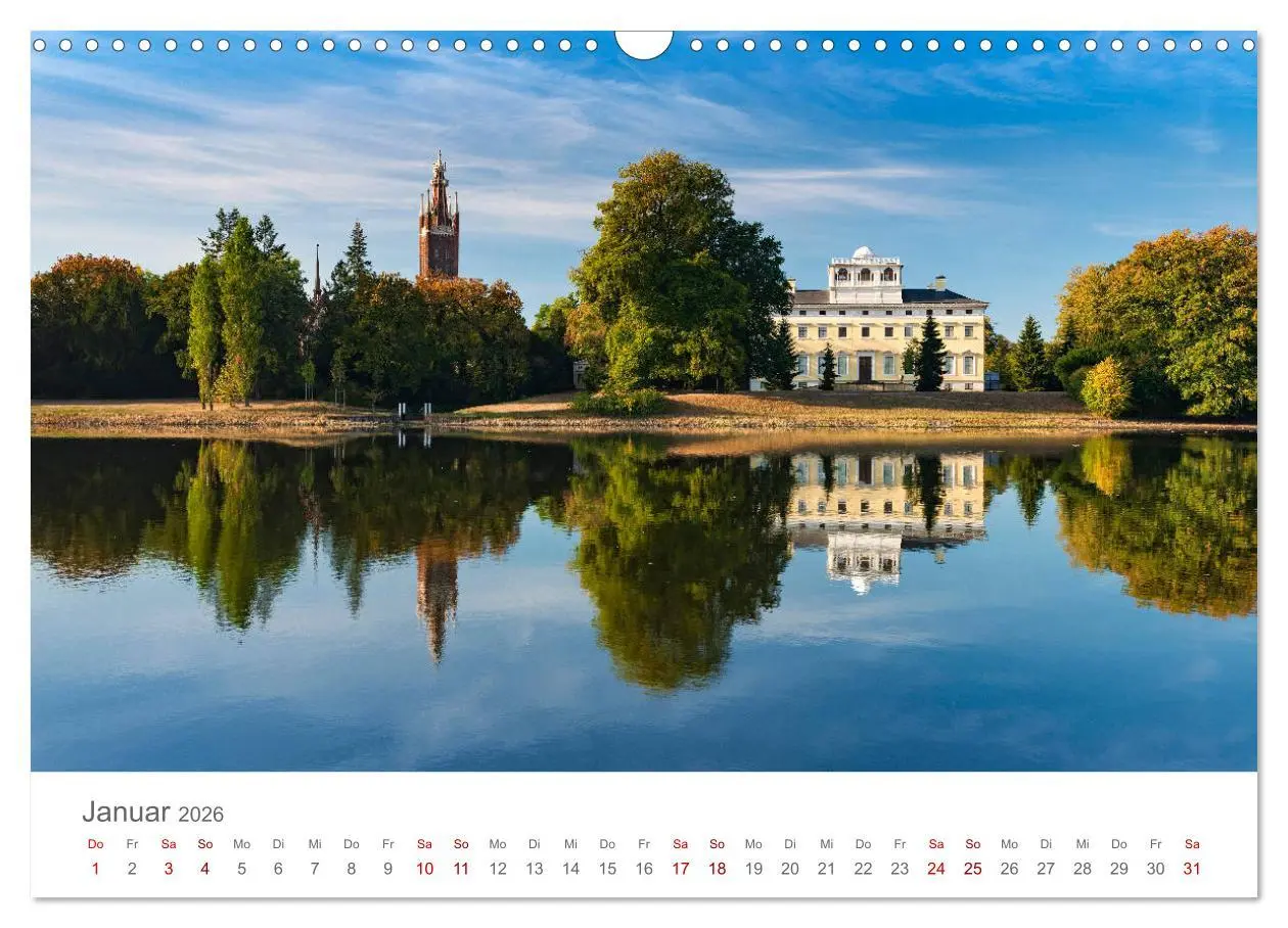 Bild: 9783457767450 | Dessau Design und ein schöner Park (Wandkalender 2026 DIN A3 quer),...