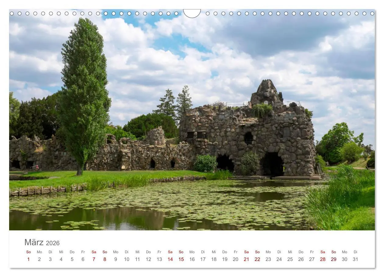 Bild: 9783457767450 | Dessau Design und ein schöner Park (Wandkalender 2026 DIN A3 quer),...