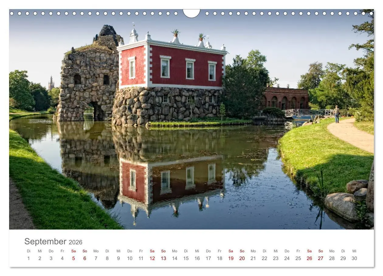 Bild: 9783457767450 | Dessau Design und ein schöner Park (Wandkalender 2026 DIN A3 quer),...
