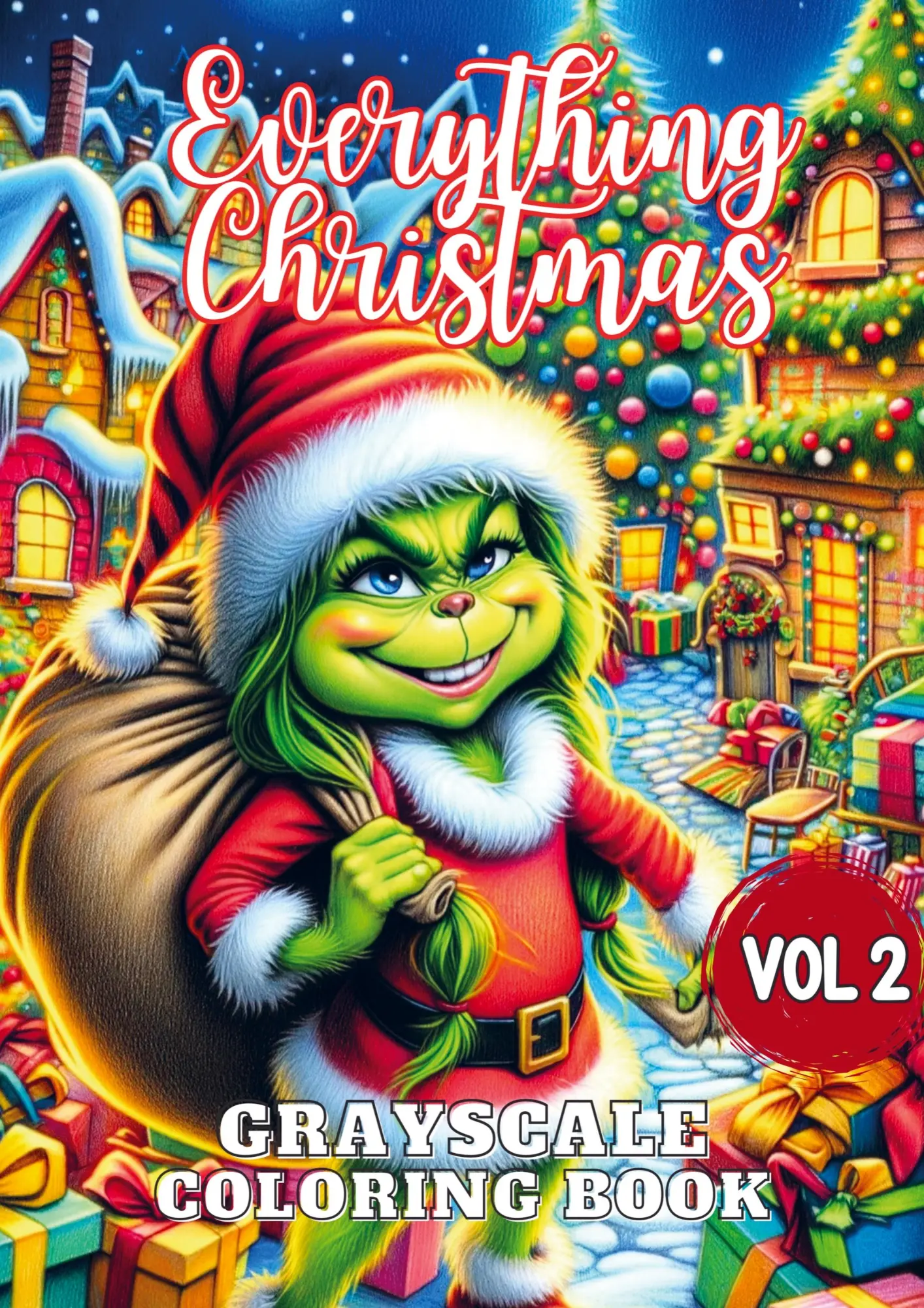 Cover: 9789464927450 | Everything Christmas Vol 2 | Grayscale Coloring Book | Coloring | Buch