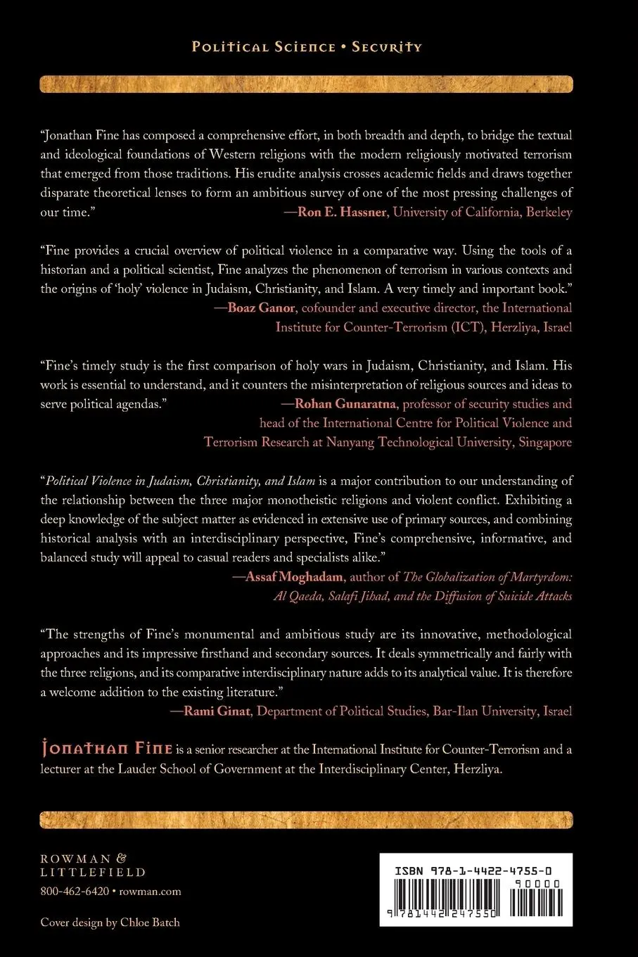 Rückseite: 9781442247550 | Political Violence in Judaism, Christianity, and Islam | Jonathan Fine