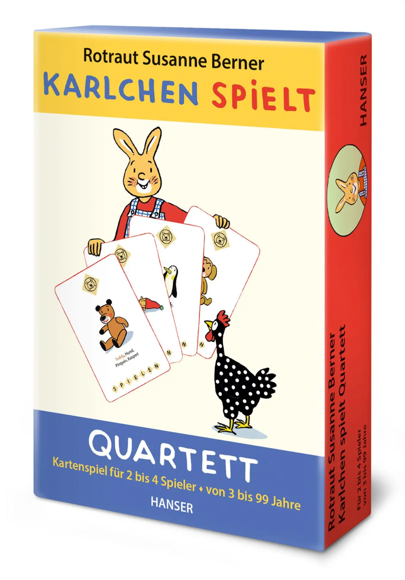 Cover: 9783446247550 | Karlchen spielt - Quartett | Rotraut Susanne Berner | Spiel | Deutsch