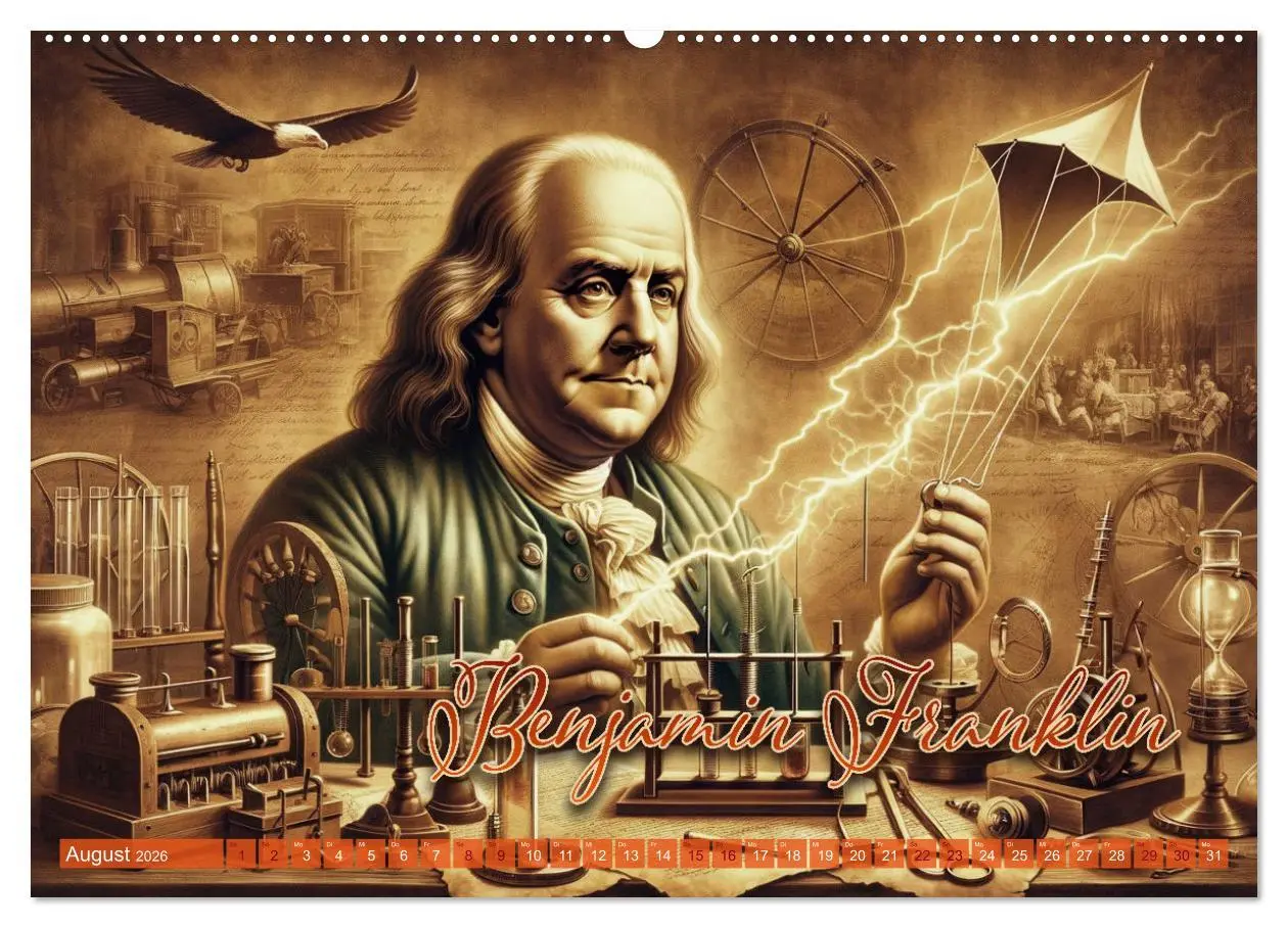 Bild: 9783457447550 | Genies der Geschichte - Ein KI Kalender (hochwertiger Premium...