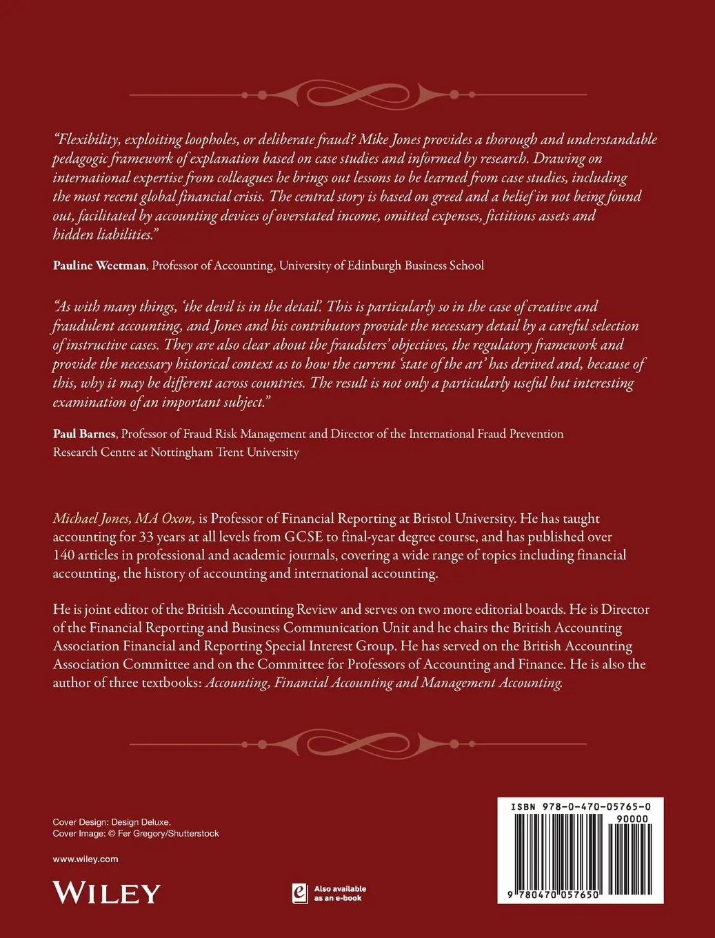 Rückseite: 9780470057650 | Creative Accounting, Fraud and International Accounting Scandals