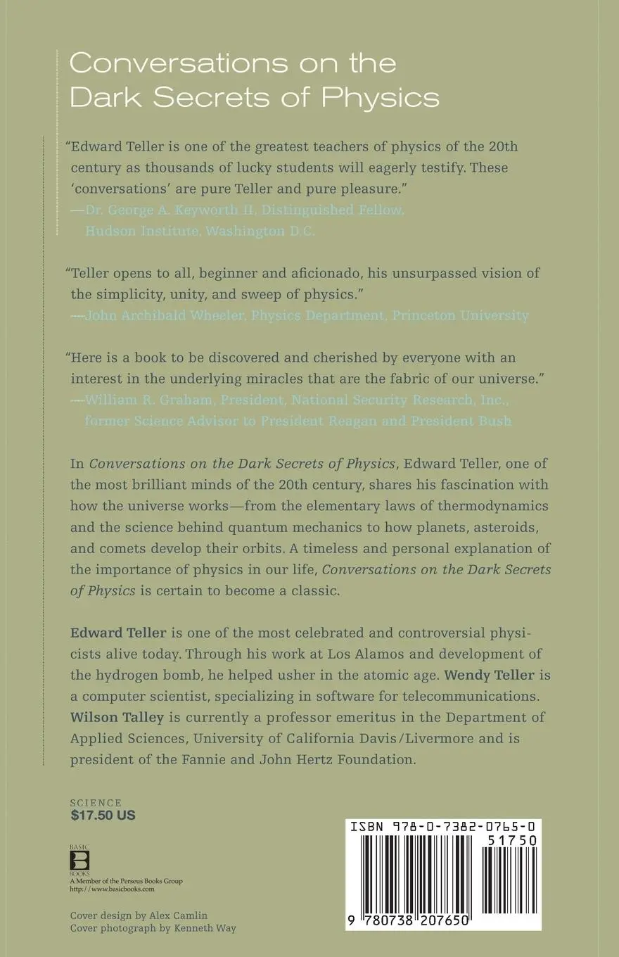 Rückseite: 9780738207650 | Conversations on the Dark Secrets of Physics | Edward Teller (u. a.)