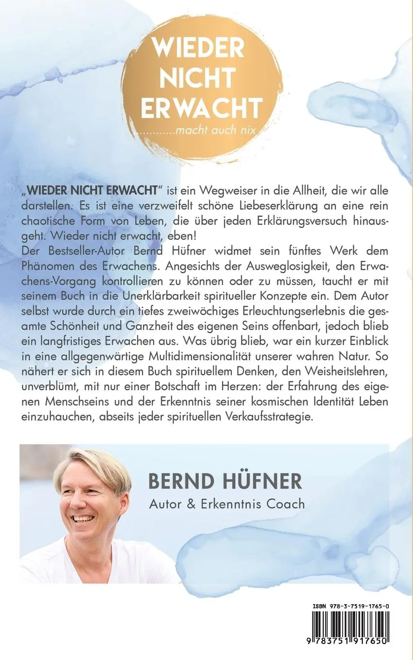 Rückseite: 9783751917650 | Wieder nicht erwacht | macht auch nix | Bernd Hüfner | Taschenbuch