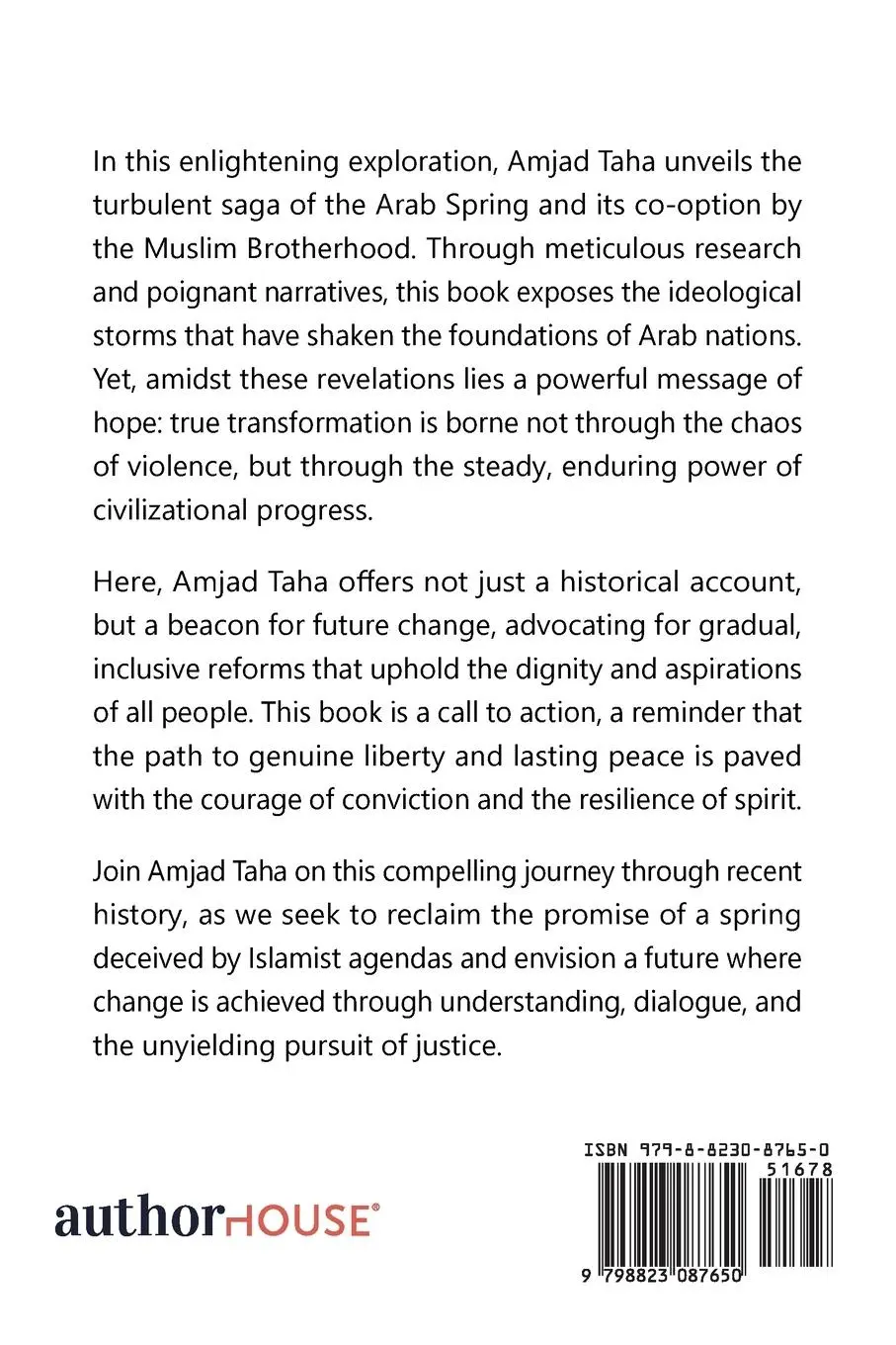 Rückseite: 9798823087650 | The Deception of the Arab Spring | Amjad Taha | Taschenbuch | Englisch
