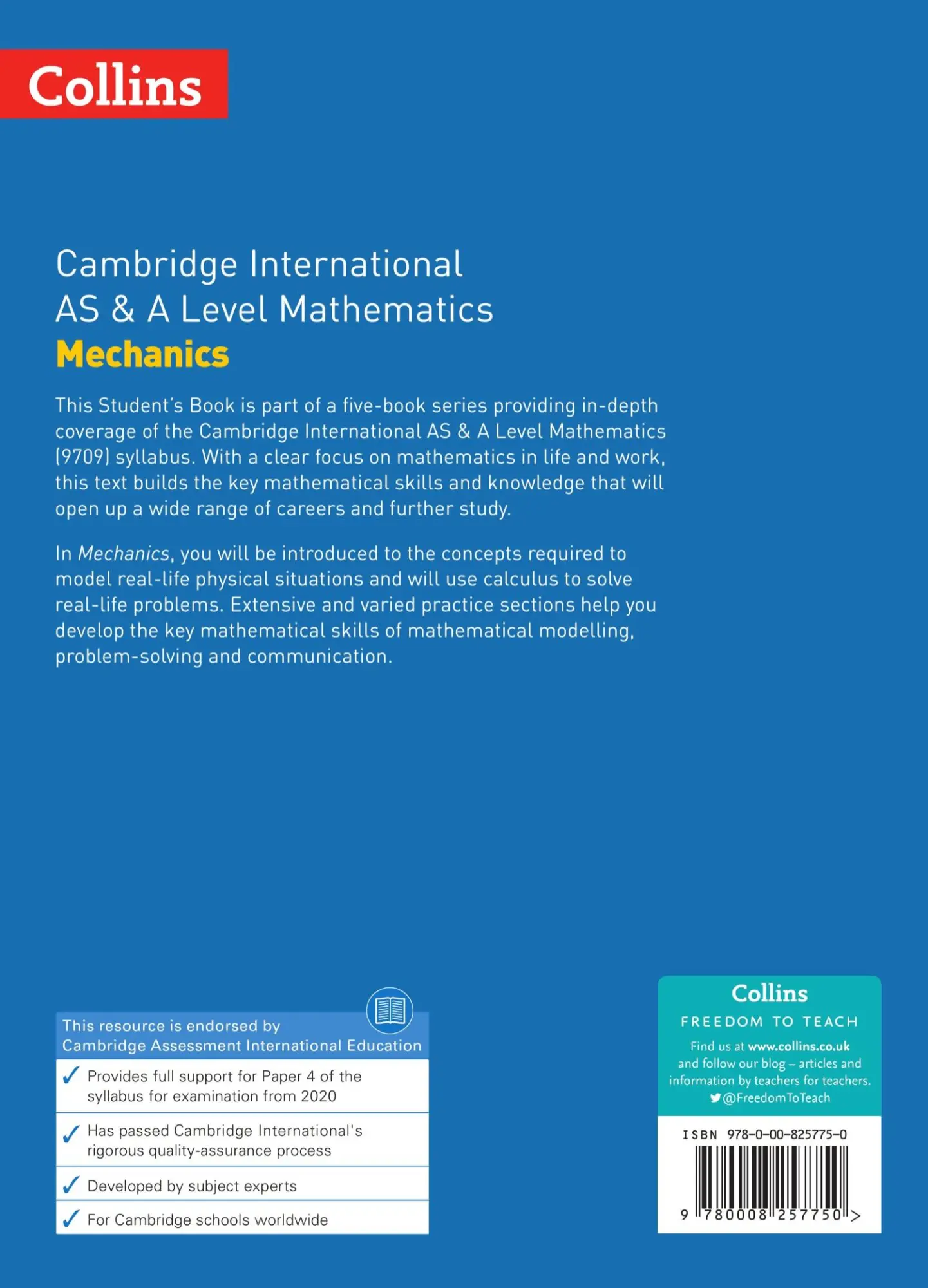 Rückseite: 9780008257750 | Cambridge International as &amp; a Level Mathematics Mechanics...