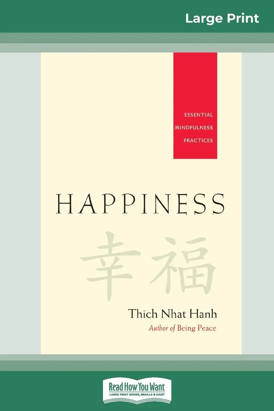 Cover: 9780369307750 | Happiness | Essential Mindfulness Practices (16pt Large Print Edition)