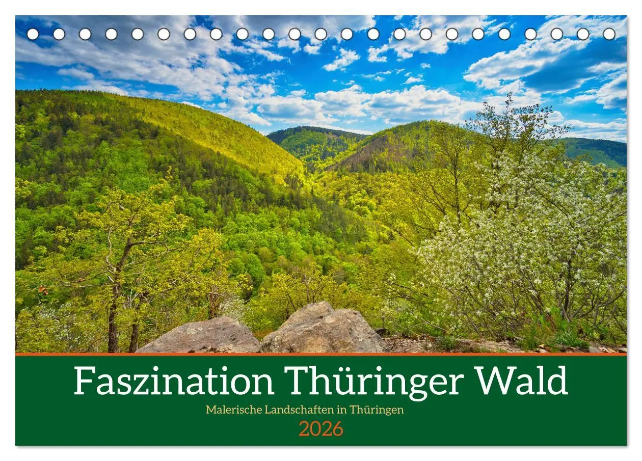 Cover: 9783457427750 | Faszination Thüringer Wald (Tischkalender 2026 DIN A5 quer),...
