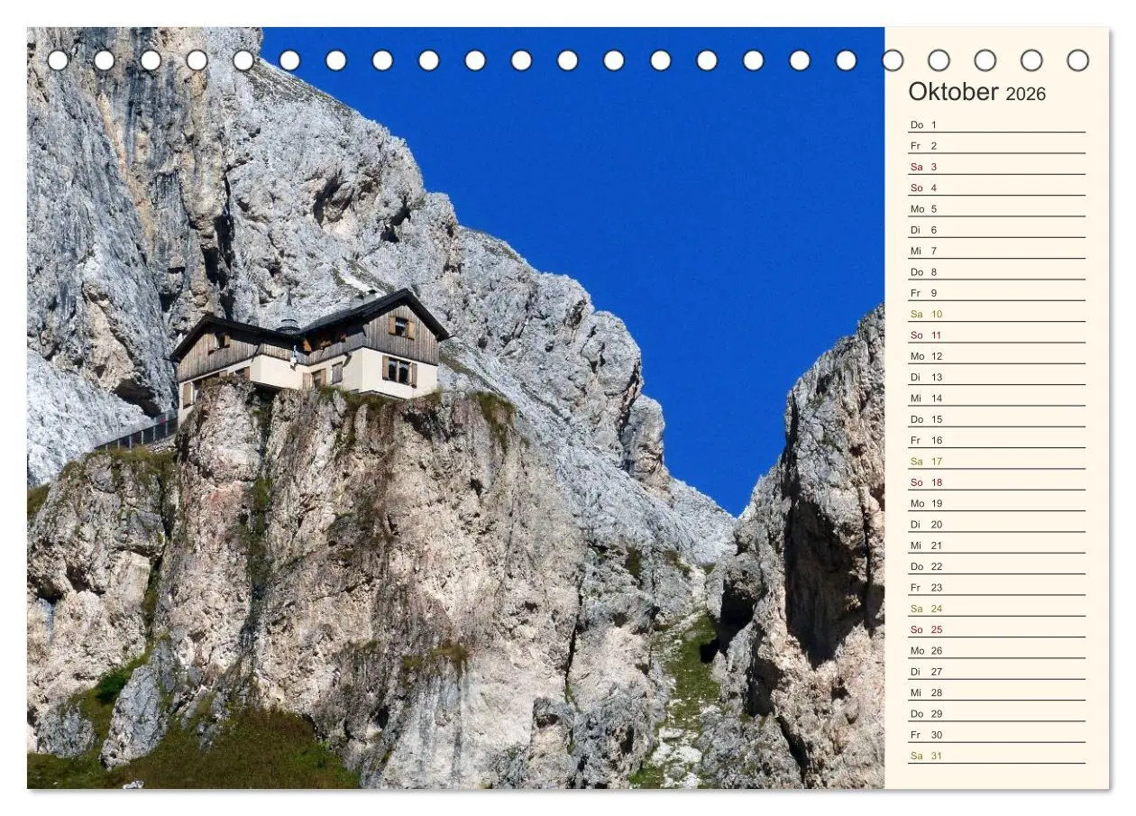 Bild: 9783457977750 | Weltnaturerbe DOLOMITEN (Tischkalender 2026 DIN A5 quer), CALVENDO...