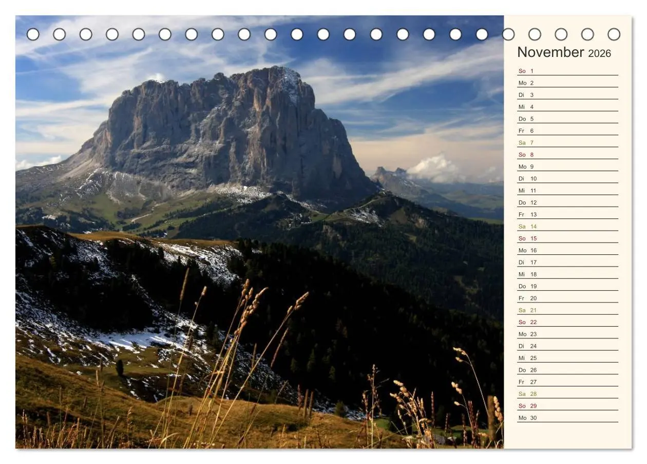 Bild: 9783457977750 | Weltnaturerbe DOLOMITEN (Tischkalender 2026 DIN A5 quer), CALVENDO...