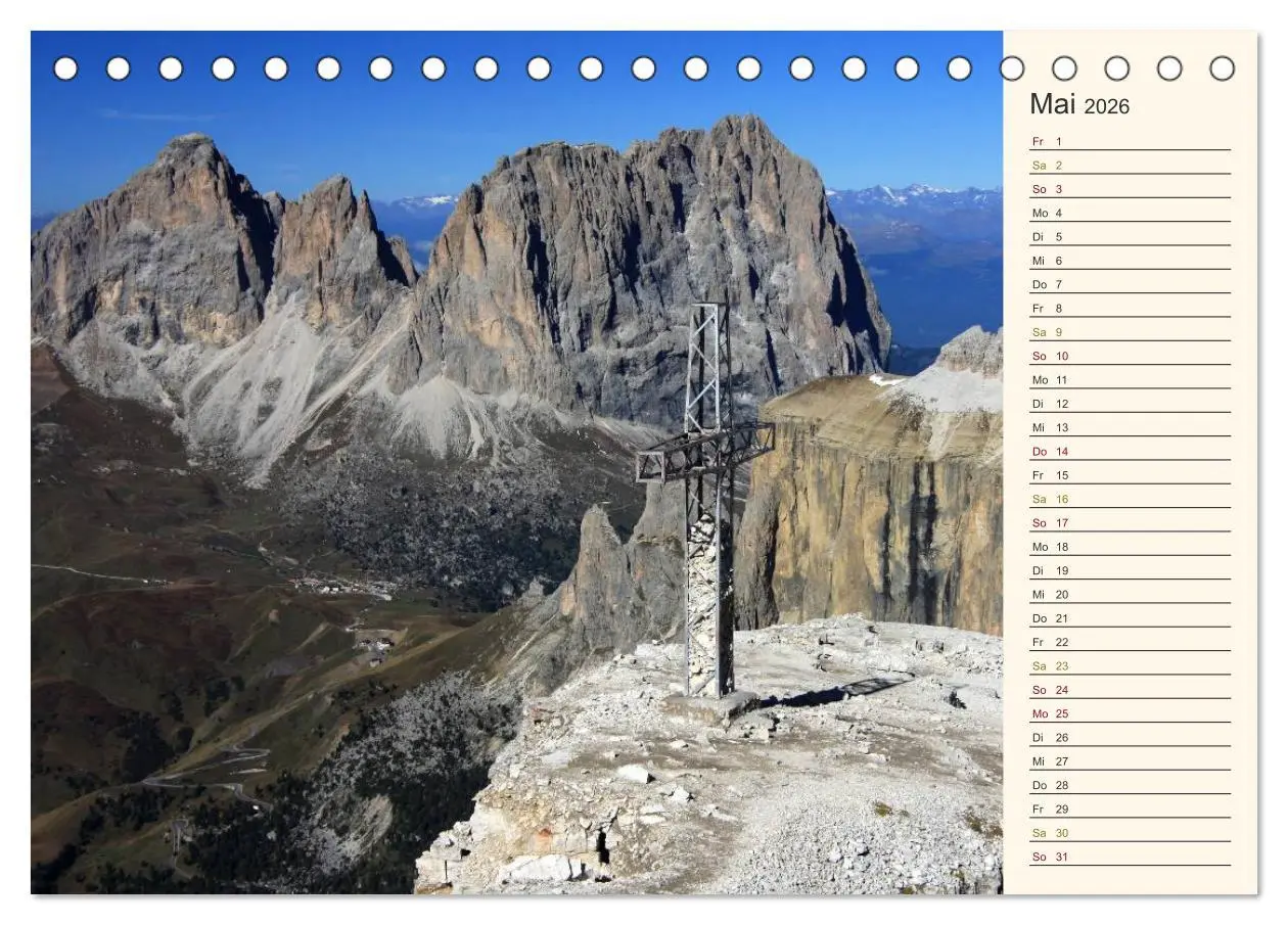 Bild: 9783457977750 | Weltnaturerbe DOLOMITEN (Tischkalender 2026 DIN A5 quer), CALVENDO...