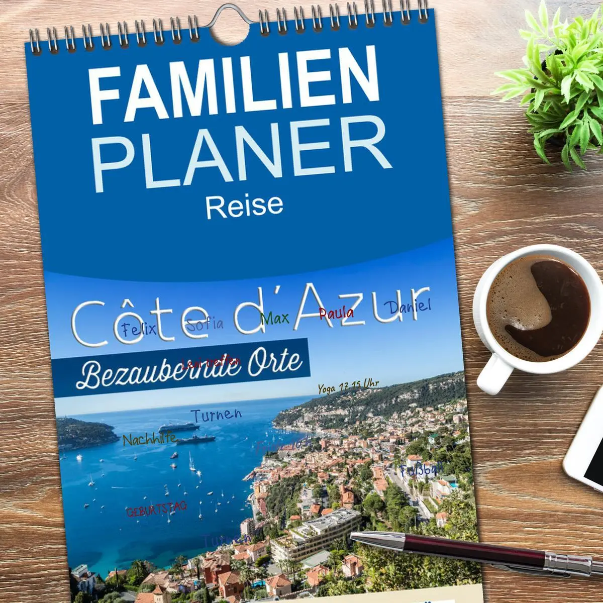 Bild: 9783516517750 | Familienplaner 2026 - CÔTE D'AZUR Bezaubernde Orte mit 5 Spalten...