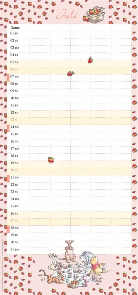 Bild: 9783756407750 | Winnie Puuh Familienplaner 2025 | Kalender | Spiralbindung | Kalender