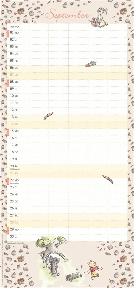 Bild: 9783756407750 | Winnie Puuh Familienplaner 2025 | Kalender | Spiralbindung | Kalender