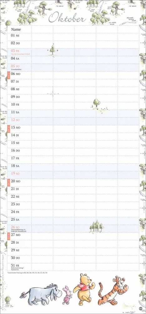 Bild: 9783756407750 | Winnie Puuh Familienplaner 2025 | Kalender | Spiralbindung | Kalender