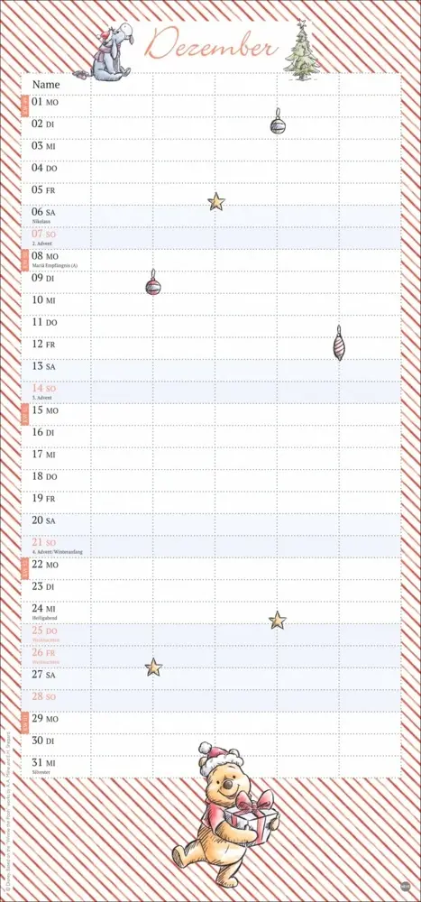 Bild: 9783756407750 | Winnie Puuh Familienplaner 2025 | Kalender | Spiralbindung | Kalender