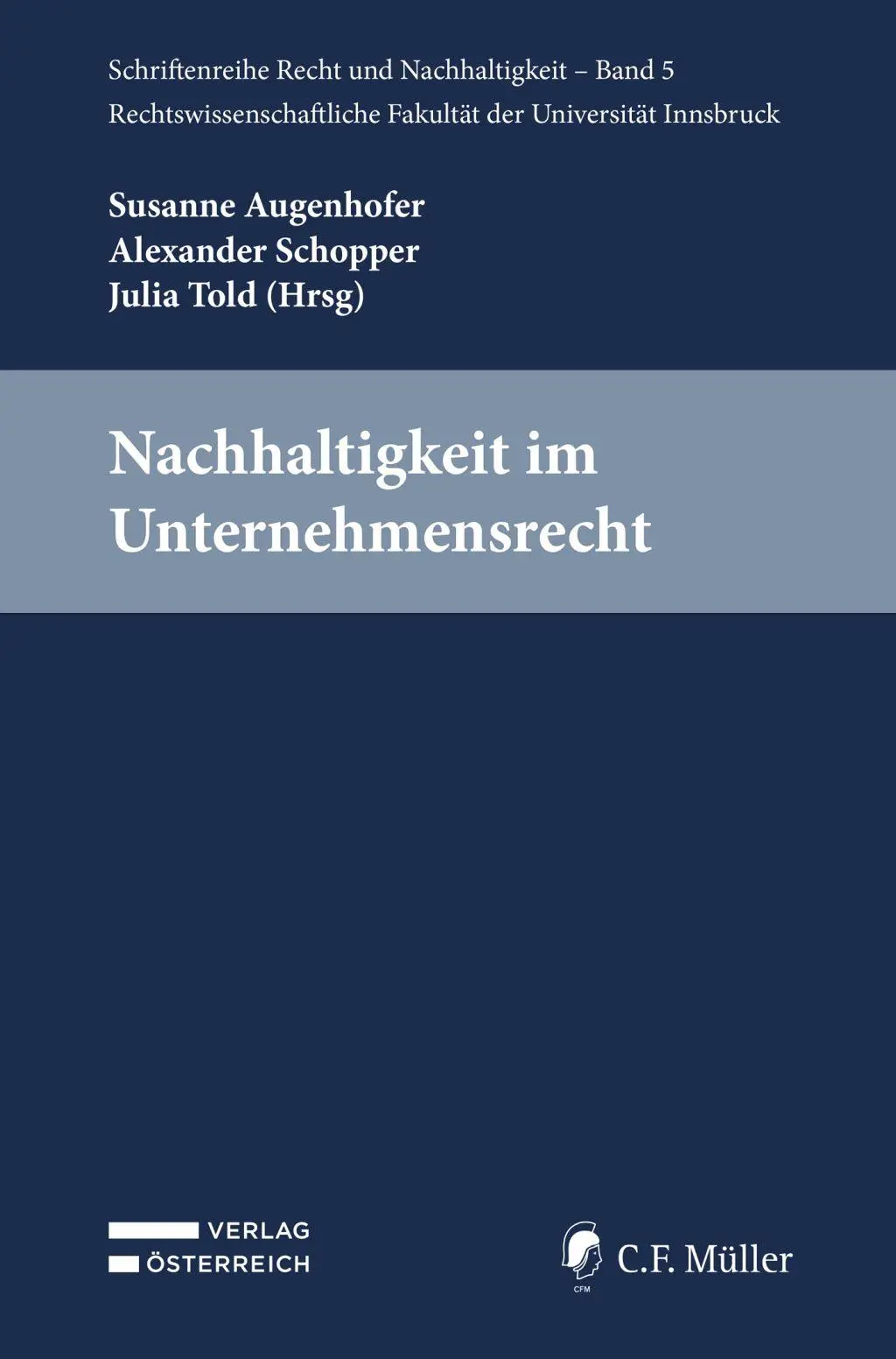 Cover: 9783811467750 | Nachhaltigkeit im Unternehmensrecht | Susanne Augenhofer (u. a.)