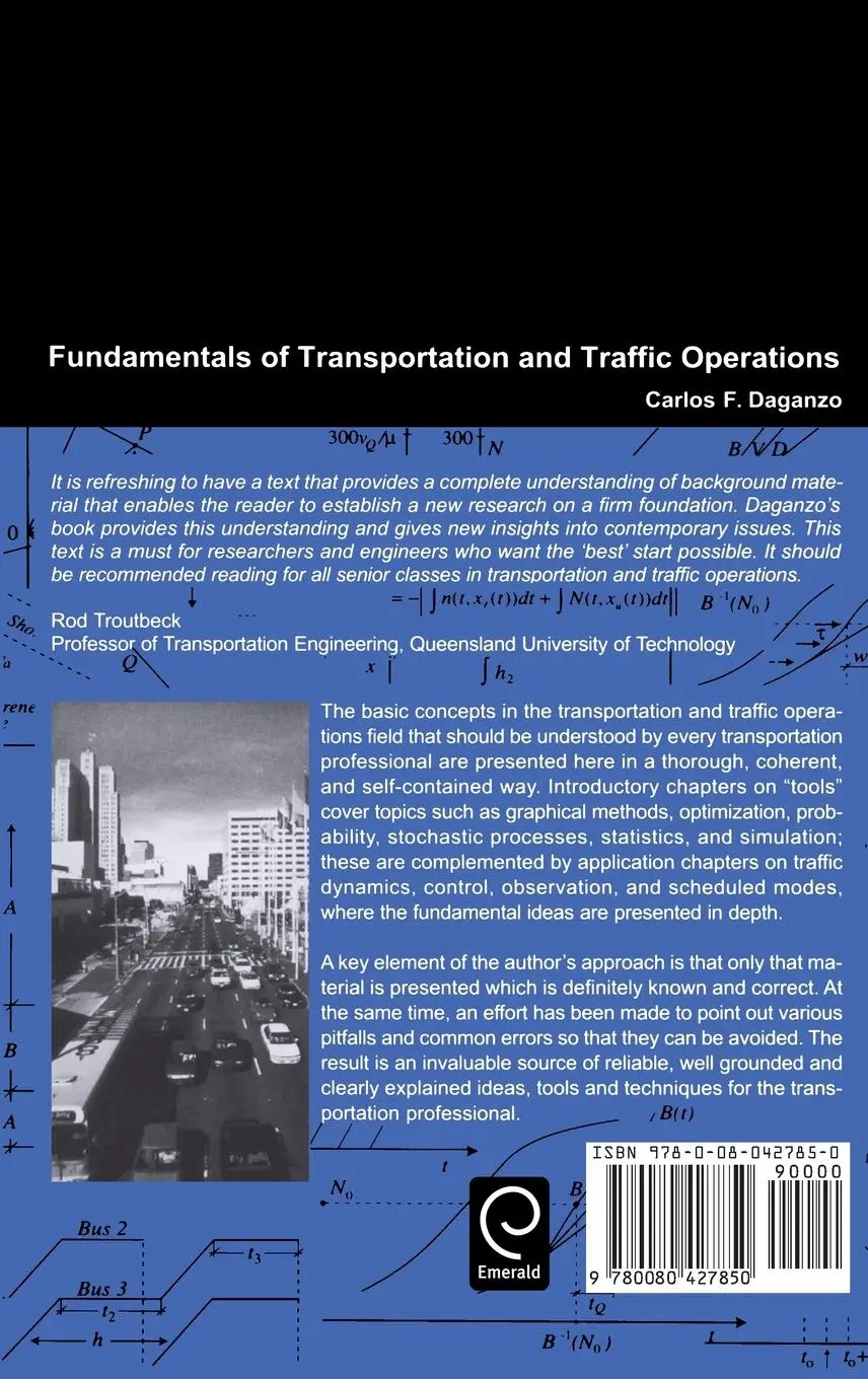 Rückseite: 9780080427850 | Fundamentals of Transportation and Traffic Operations | Daganzo | Buch