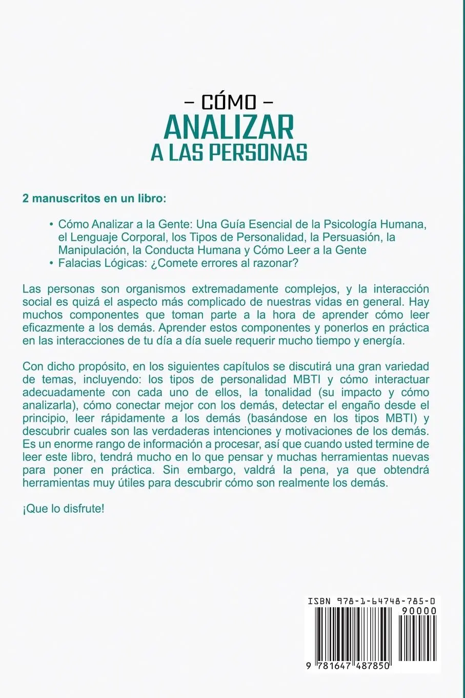 Rückseite: 9781647487850 | Cómo analizar a las personas | Scott Lovell | Taschenbuch | Spanisch