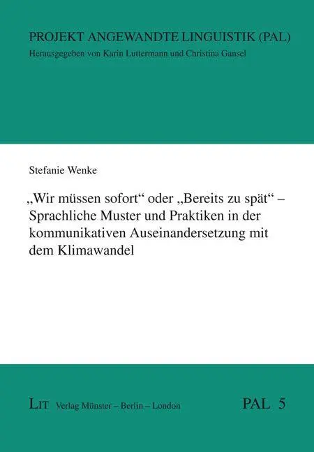 Cover: 9783643157850 | "Wir müssen sofort" oder "Bereits zu spät" - Sprachliche Muster und...