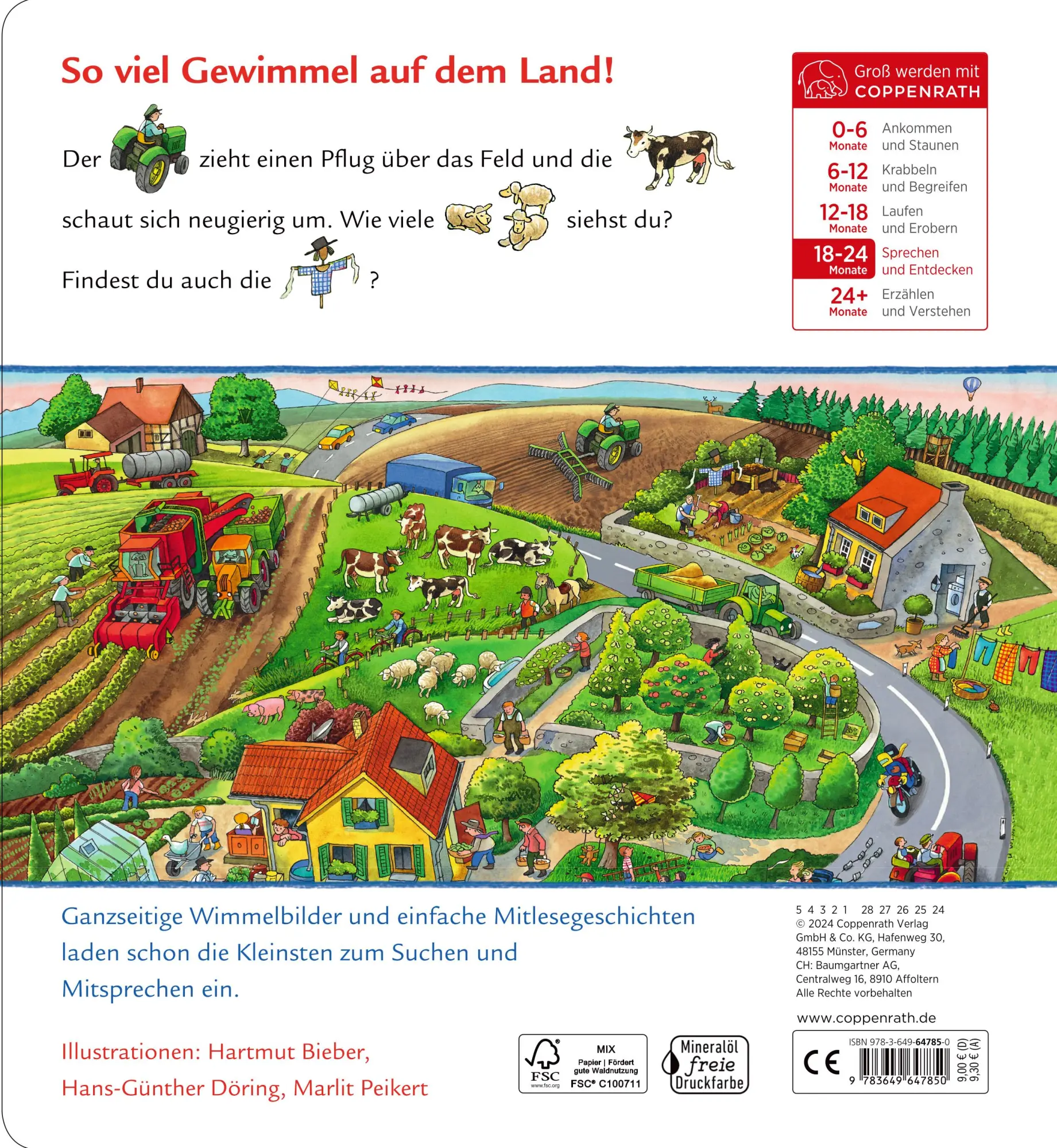 Rückseite: 9783649647850 | Meine ersten Wimmelbilder | Auf dem Land | Marlit Peikert | Buch