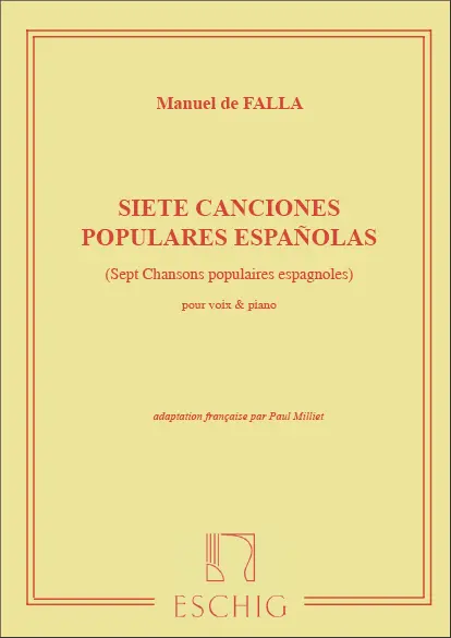 7 canciones populares espanolas cplt