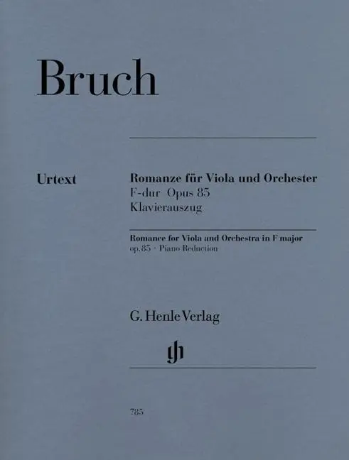 Cover: 9790201807850 | Romanze F-Dur Opus 85 | Max Bruch | Taschenbuch | Buch | Deutsch