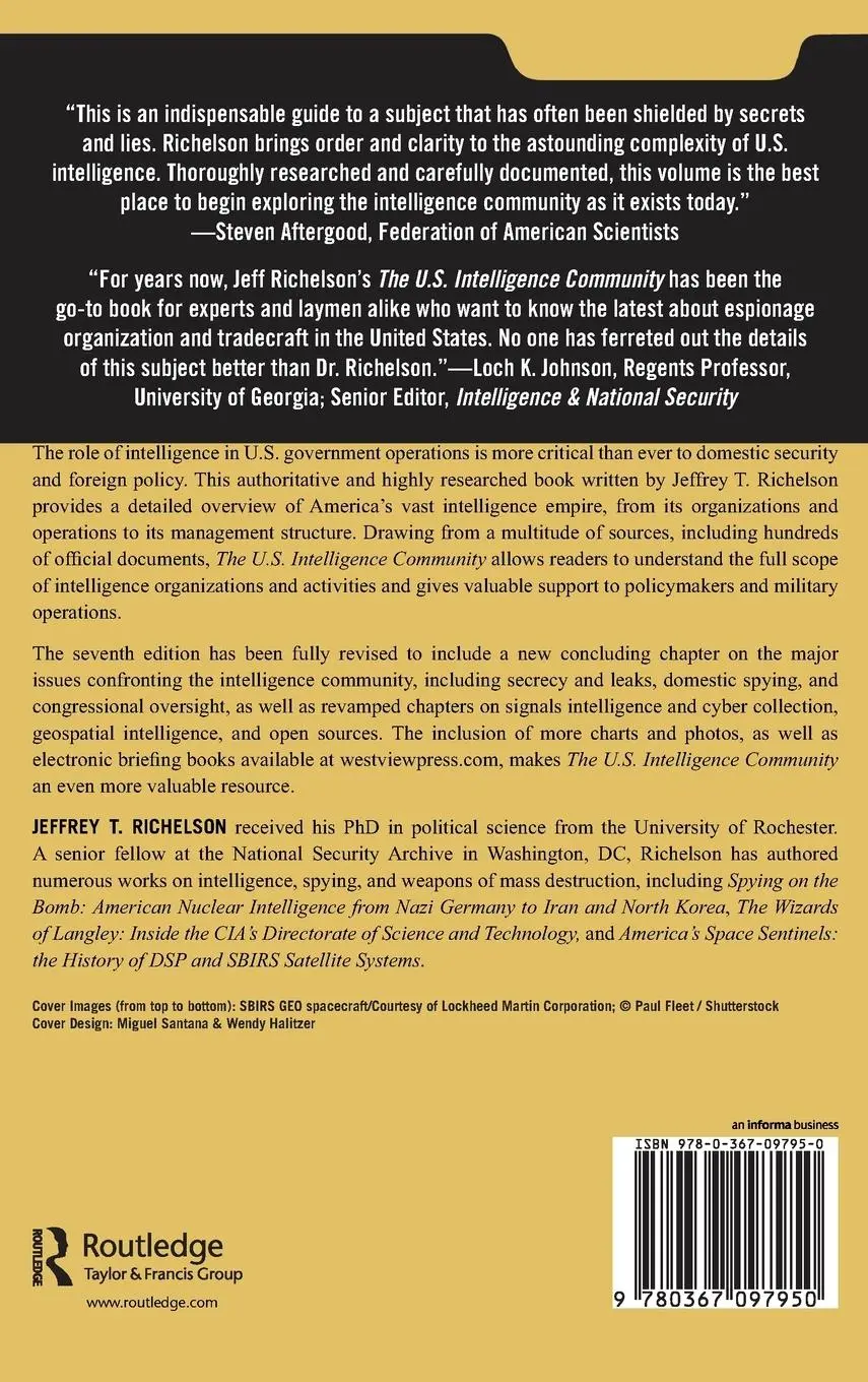 Rückseite: 9780367097950 | The U.S. Intelligence Community | Jeffrey T Richelson | Buch | 2019