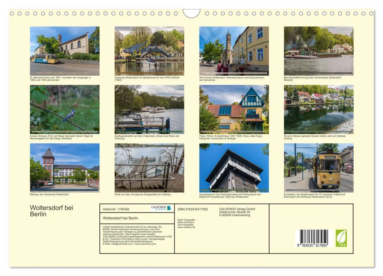 Bild: 9783435317950 | Woltersdorf bei Berlin (Wandkalender 2025 DIN A3 quer), CALVENDO...