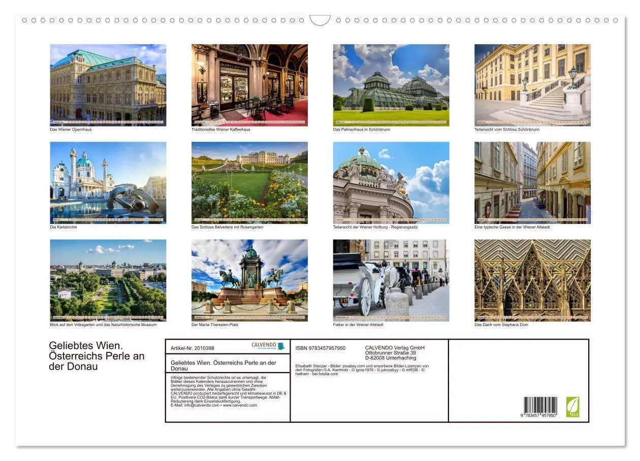 Bild: 9783457957950 | Geliebtes Wien. Österreichs Perle an der Donau (Wandkalender 2026...