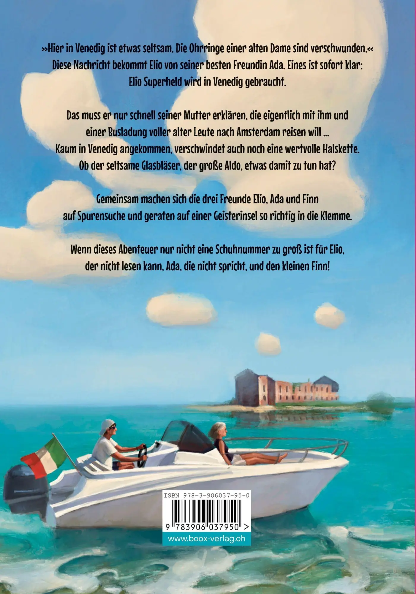 Rückseite: 9783906037950 | Hilferuf aus Venedig | Claudia Joller | Taschenbuch | Elio Superheld