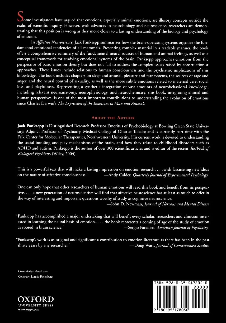 Rückseite: 9780195178050 | Affective Neuroscience | The Foundations of Human and Animal Emotions